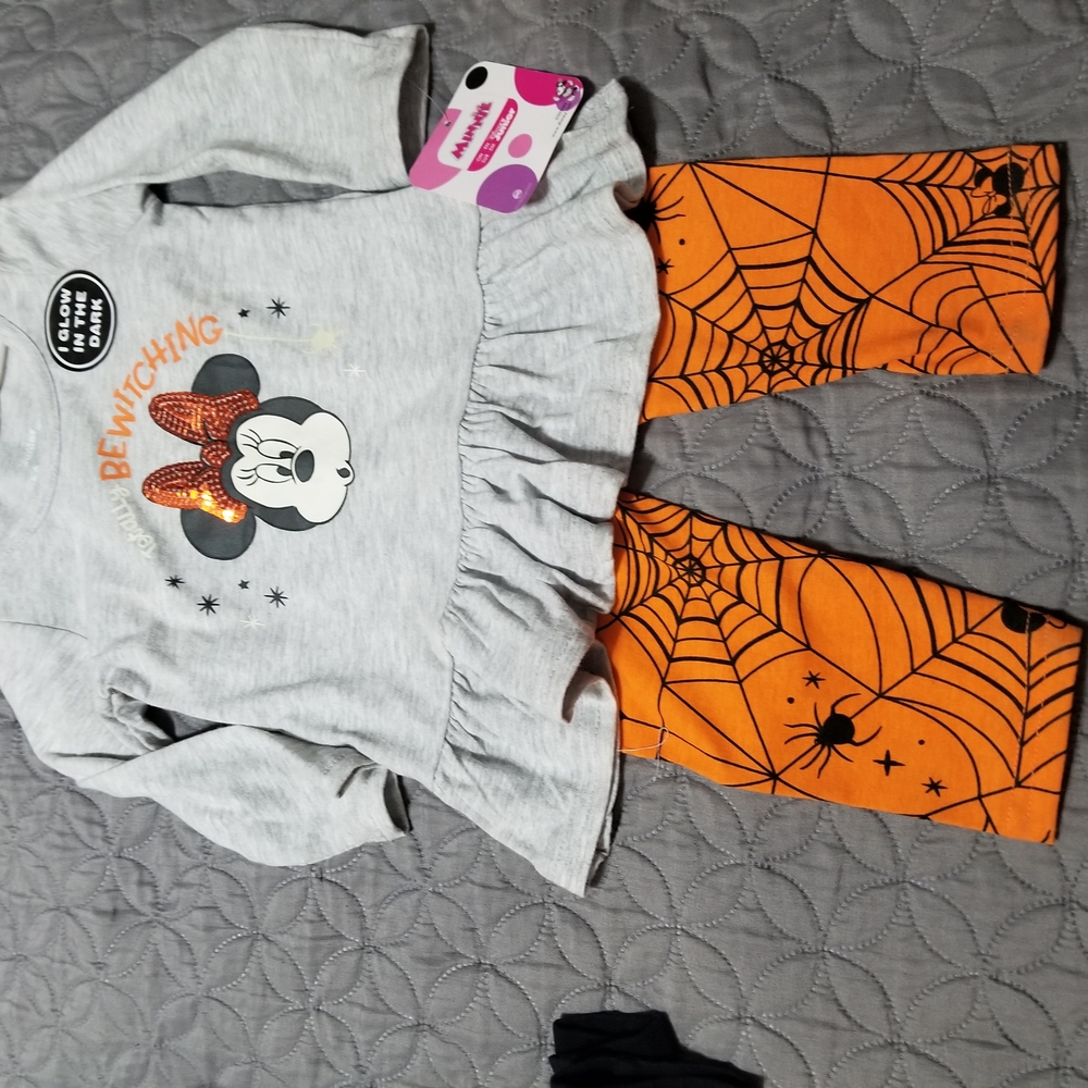 Gray and Orange Halloween Kids Costume Set